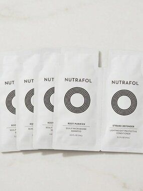 NUTRAFOL ROOT PURIFIER SHAMPOO & STRAND DEFENDER CONDITIONER SAMPLES